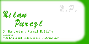 milan purczl business card